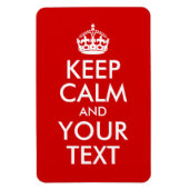 Kalm houden en Jouw tekst houden Magneet (Verticaal)