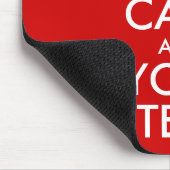 Kalm houden en Jouw tekst houden Muismat (Hoek)