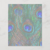 Kalm houden en Jouw tekst houden op Peacock Feathe Flyer (Achterkant)