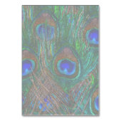 Kalm houden en Jouw tekst houden op Peacock Feathe Kaart (Achterkant)