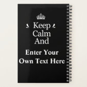 Kalm houden en Jouw tekst toevoegen Personaliseren Planner (Achterkant)