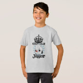 Kalm houden en Junior bellen T-shirt (Voorkant volledig)