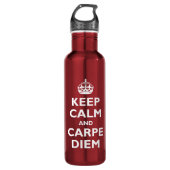 Kalm houden en kalk houden waterfles  (Voorkant)