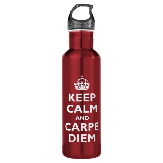 Kalm houden en kalk houden waterfles  (Voorkant)