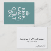 Kalm houden en kantelen ingeschakeld - beschikbaar visitekaartje (Voorkant / Achterkant)