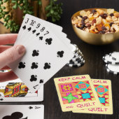 Kalm houden en kantelen voor blokkleurig patchwork pokerkaarten (Insitu)