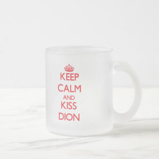Kalm houden en Kiss Dion Matglas Koffiemok
