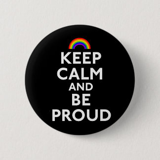 Kalm houden en klaar zijn ronde button 5,7 cm