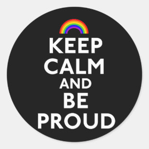 Kalm houden en klaar zijn ronde sticker