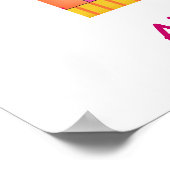 Kalm houden en kleurrijke patchworkblokken kantele poster (Hoek)