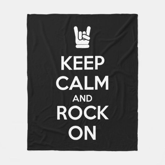 Kalm houden en klikken fleece deken (Voorkant)