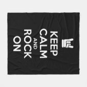 Kalm houden en klikken fleece deken (Voorkant (Horizontaal))