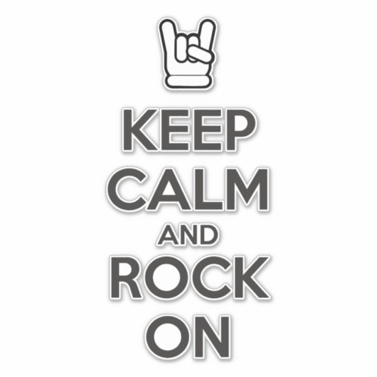 Kalm houden en klikken sticker (Voorkant)