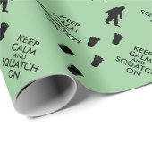 Kalm houden en knijpen op voetpapier cadeaupapier (Rol Hoek)