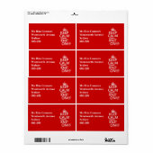 Kalm houden en Knit aan - alle kleuren Etiket (Full Sheet)