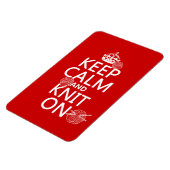 Kalm houden en Knit aan - alle kleuren Magneet (Linkerzijde)