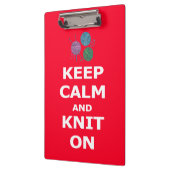 Kalm houden en Knit aan, op maat van achter Klembord (Links)