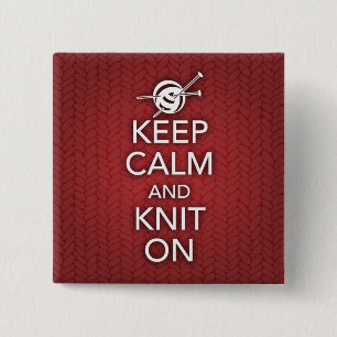 Kalm houden en Knit op Button houden