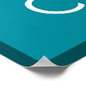 Kalm houden en koel zijn poster (Hoek)