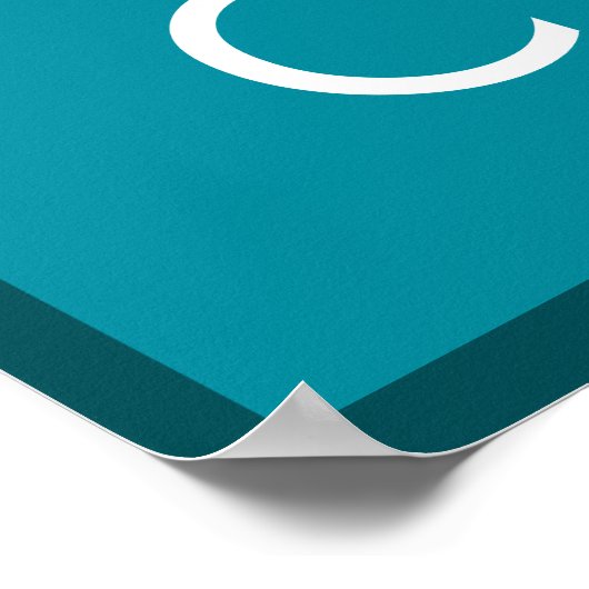 Kalm houden en koel zijn poster (Hoek)