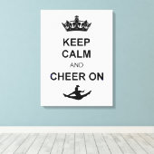 Kalm houden en koelen aan canvas afdruk (Insitu (Houten vloer))