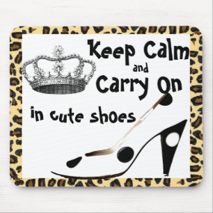 Kalm houden en koetskoenen meenemen muismat