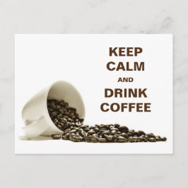 Kalm houden en koffie Drinken Briefkaart