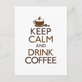 Kalm houden en koffie Drinken Briefkaart