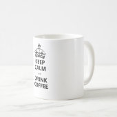 Kalm houden en koffie Drinken Koffiemok (Voorkant rechts)
