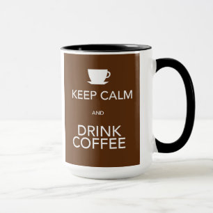 Kalm houden en koffie Drinken Mok