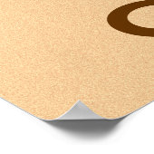 Kalm houden en koffie Drinken Poster (Hoek)