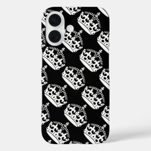 Kalm houden en kroongewassen in wit dragen iPhone 16 hoesje