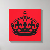 Kalm houden en kroongewassen vervoeren canvas afdruk (Voorkant)