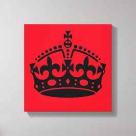 Kalm houden en kroongewassen vervoeren canvas afdruk