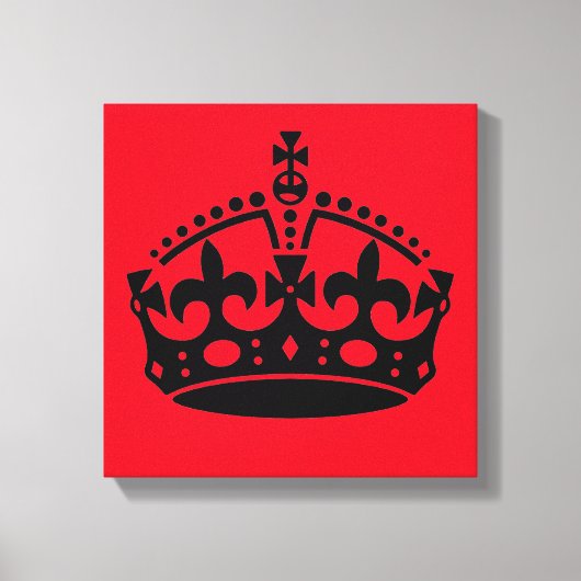 Kalm houden en kroongewassen vervoeren canvas afdruk (Voorkant)