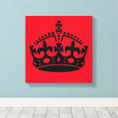 Kalm houden en kroongewassen vervoeren canvas afdruk (Insitu (Houten vloer))