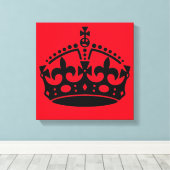 Kalm houden en kroongewassen vervoeren canvas afdruk (Insitu (Houten vloer))