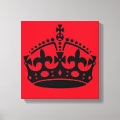 Kalm houden en kroongewassen vervoeren canvas afdruk (Voorkant)