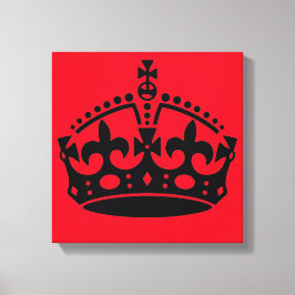 Kalm houden en kroongewassen vervoeren canvas afdruk