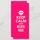 Kalm houden en kus houden (Voorkant / Achterkant)