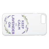 "Kalm houden en lavender aan" Case-Mate iPhone Case (Achterkant (Horizontaal))