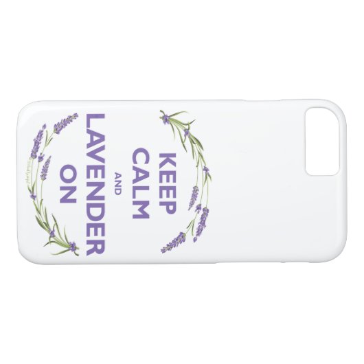 "Kalm houden en lavender aan" Case-Mate iPhone Case (Achterkant (Horizontaal))