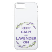 "Kalm houden en lavender aan" Case-Mate iPhone Case (Achterkant)