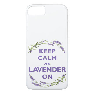 "Kalm houden en lavender aan" iPhone 8/7 Hoesje