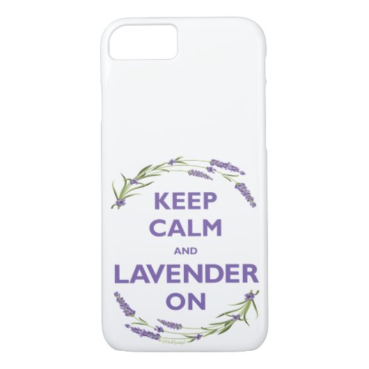"Kalm houden en lavender aan" Case-Mate iPhone Case (Achterkant)