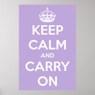 Kalm houden en Lavender Poster innemen