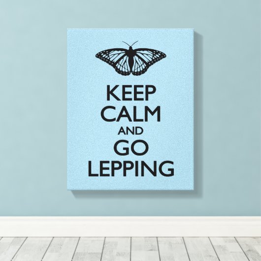 Kalm houden en Lepping uitvoeren Canvas Afdruk (Insitu (Houten vloer))