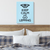 Kalm houden en Lepping uitvoeren Canvas Afdruk (Insitu (Slaapkamer))