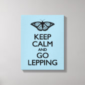 Kalm houden en Lepping uitvoeren Canvas Afdruk (Voorkant)