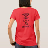 Kalm houden en Lepping uitvoeren T-shirt (Achterkant)